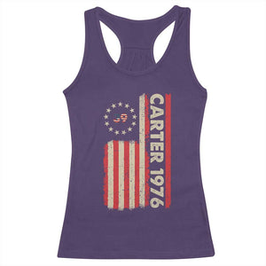 Jimmy Carter Racerback Tank Top 39th US President 1976 Retro American Flag TS09 Purple Print Your Wear