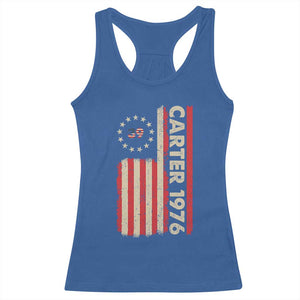 Jimmy Carter Racerback Tank Top 39th US President 1976 Retro American Flag TS09 Royal Blue Print Your Wear