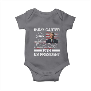 Jimmy Carter Baby Onesie 39th US President 1976 We The People American Flag TS09 Charcoal Print Your Wear
