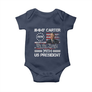 Jimmy Carter Baby Onesie 39th US President 1976 We The People American Flag TS09 Navy Print Your Wear