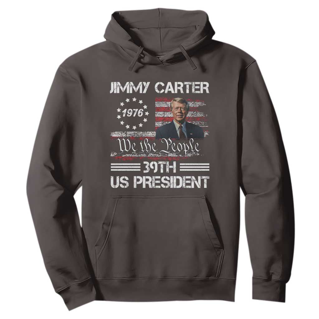 Jimmy Carter Hoodie 39th US President 1976 We The People American Flag TS09 Dark Chocolate Print Your Wear