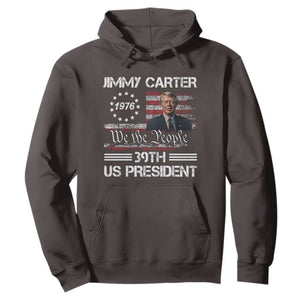Jimmy Carter Hoodie 39th US President 1976 We The People American Flag TS09 Dark Chocolate Print Your Wear