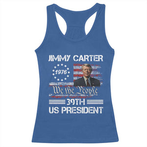 Jimmy Carter Racerback Tank Top 39th US President 1976 We The People American Flag TS09 Royal Blue Print Your Wear