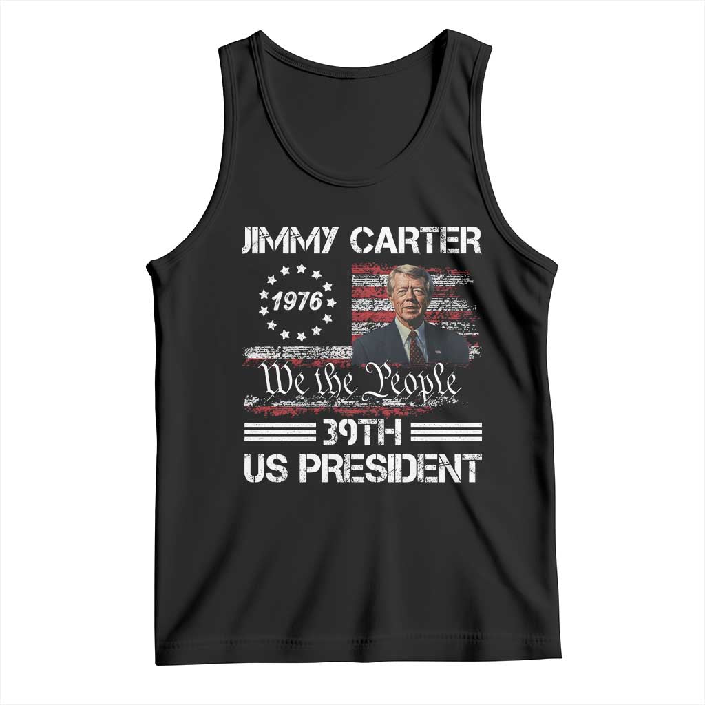 Jimmy Carter Tank Top 39th US President 1976 We The People American Flag TS09 Black Print Your Wear