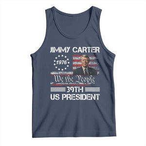 Jimmy Carter Tank Top 39th US President 1976 We The People American Flag TS09 Navy Print Your Wear