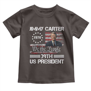 Jimmy Carter Toddler T Shirt 39th US President 1976 We The People American Flag TS09 Dark Chocolate Print Your Wear