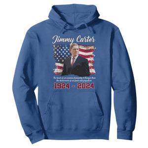 Jimmy Carter Hoodie A Legacys Of Peace And Humanitys TS09 Royal Blue Print Your Wear