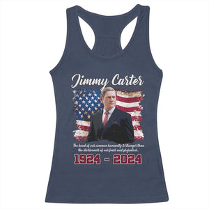 Jimmy Carter Racerback Tank Top A Legacys Of Peace And Humanitys TS09 Navy Print Your Wear