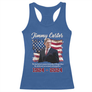 Jimmy Carter Racerback Tank Top A Legacys Of Peace And Humanitys TS09 Royal Blue Print Your Wear