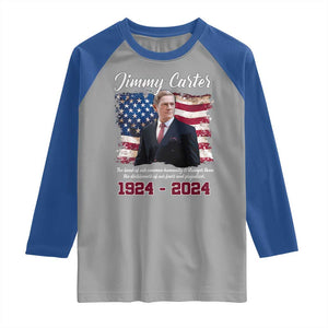 Jimmy Carter Raglan Shirt A Legacys Of Peace And Humanitys TS09 Sport Gray Royal Print Your Wear