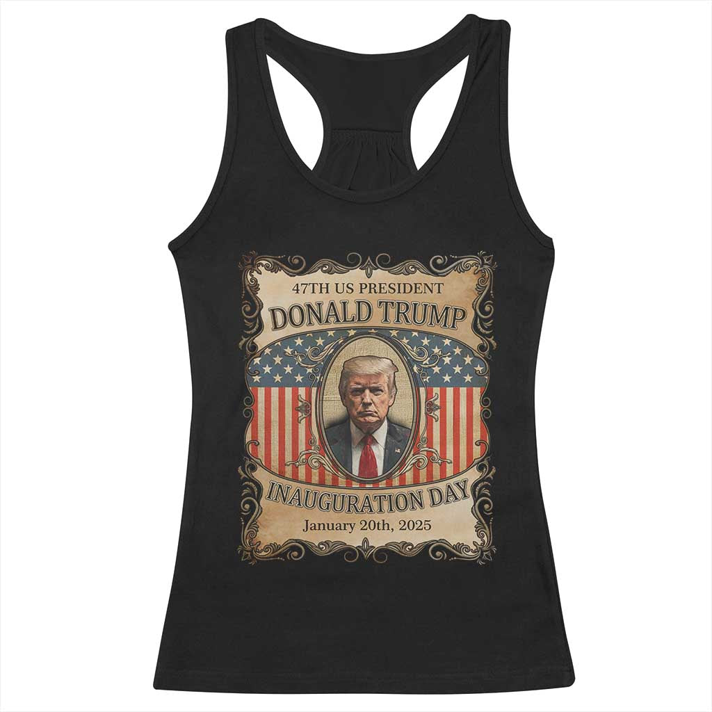President Donald Trump Inauguration Day 2025 Racerback Tank Top TS09 Black Print Your Wear