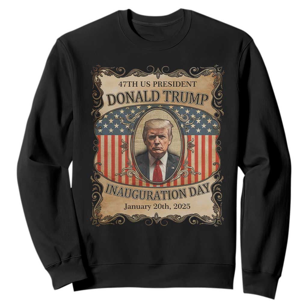 President Donald Trump Inauguration Day 2025 Sweatshirt TS09 Black Print Your Wear