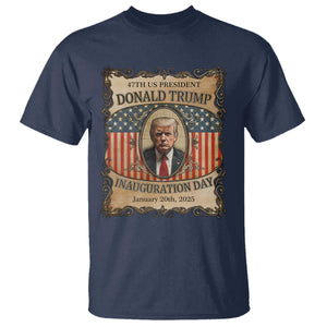 President Donald Trump Inauguration Day 2025 T Shirt TS09 Navy Print Your Wear