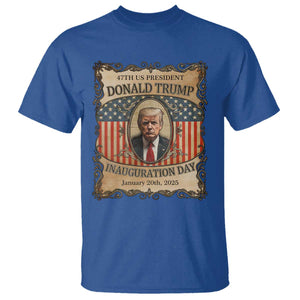 President Donald Trump Inauguration Day 2025 T Shirt TS09 Royal Blue Print Your Wear