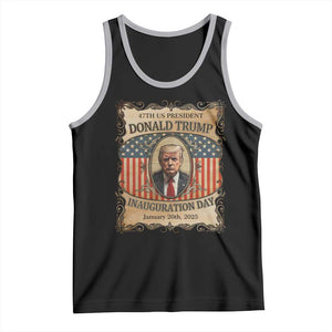President Donald Trump Inauguration Day 2025 Tank Top TS09 Black Athletic Heather Print Your Wear