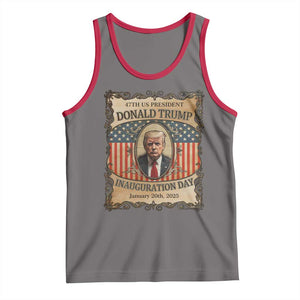 President Donald Trump Inauguration Day 2025 Tank Top TS09 Deep Heather Red Print Your Wear