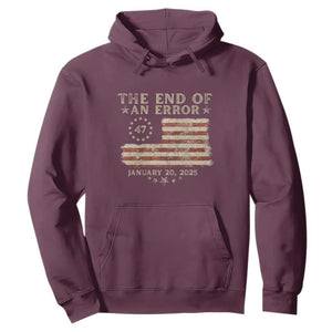 Trump Inauguration Day 2025 Hoodie End Of An Error TS09 Maroon Print Your Wear