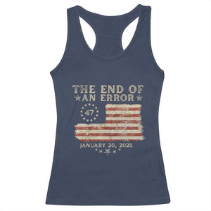 Trump Inauguration Day 2025 Racerback Tank Top End Of An Error TS09 Navy Print Your Wear