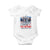 Trump Inauguration Day 2025 Baby Onesie The Return Trump Dancing TS09 White Print Your Wear
