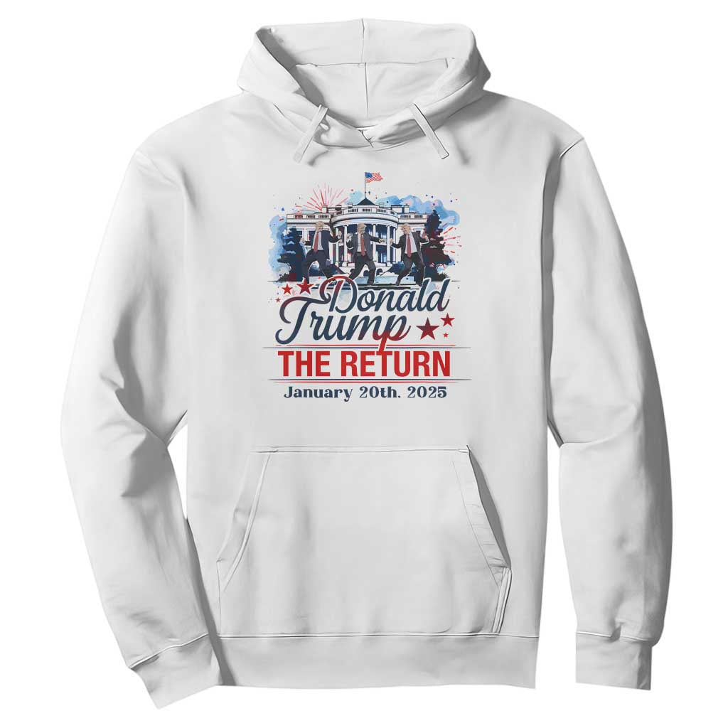 Trump Inauguration Day 2025 Hoodie The Return Trump Dancing TS09 White Print Your Wear