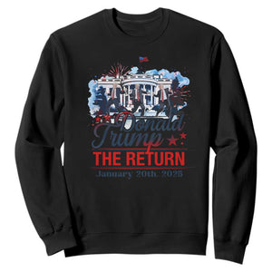 Trump Inauguration Day 2025 Sweatshirt The Return Trump Dancing TS09 Black Print Your Wear