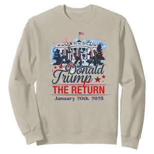 Trump Inauguration Day 2025 Sweatshirt The Return Trump Dancing TS09 Sand Print Your Wear