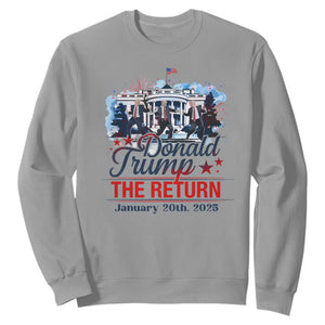 Trump Inauguration Day 2025 Sweatshirt The Return Trump Dancing TS09 Sport Gray Print Your Wear