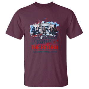 Trump Inauguration Day 2025 T Shirt The Return Trump Dancing TS09 Maroon Print Your Wear