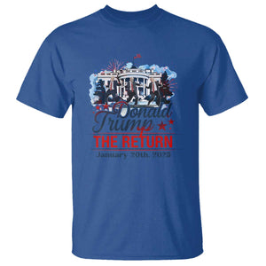 Trump Inauguration Day 2025 T Shirt The Return Trump Dancing TS09 Royal Blue Print Your Wear