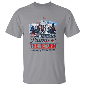 Trump Inauguration Day 2025 T Shirt The Return Trump Dancing TS09 Sport Gray Print Your Wear