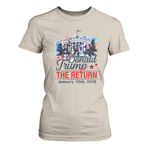 Trump Inauguration Day 2025 T Shirt For Women The Return Trump Dancing TS09 Sand Print Your Wear