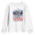 Trump Inauguration Day 2025 Youth Sweatshirt The Return Trump Dancing TS09 White Print Your Wear