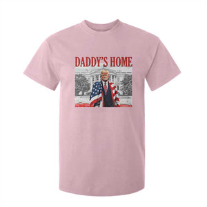 Trump 2025 T Shirt For Kid Daddy's Home Trump Inauguration Day TS09 Light Pink Print Your Wear