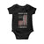 Trump Support Baby Onesie 45 47 I Identify As An American TS09 Black Print Your Wear