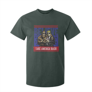 Funny Believe Bigfoot Trump T Shirt For Kid Take America Back TS09 Dark Forest Green Print Your Wear