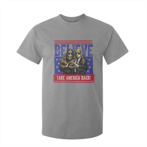 Funny Believe Bigfoot Trump T Shirt For Kid Take America Back TS09 Sport Gray Print Your Wear