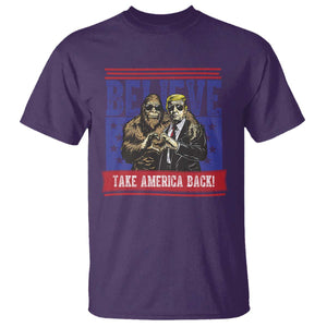 Funny Believe Bigfoot Trump T Shirt Take America Back TS09 Purple Print Your Wear