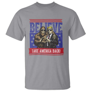 Funny Believe Bigfoot Trump T Shirt Take America Back TS09 Sport Gray Print Your Wear