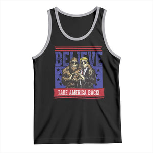Funny Believe Bigfoot Trump Tank Top Take America Back TS09 Black Athletic Heather Print Your Wear