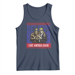 Funny Believe Bigfoot Trump Tank Top Take America Back TS09 Navy Print Your Wear
