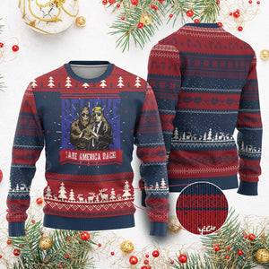 Funny Believe Bigfoot Trump Ugly Christmas Sweater Take America Back TS09 Burgundy Print Your Wear