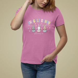 Easter Day T Shirt For Women Snuggle Bunny Delivery Co L&D Nurse TS09 Azalea Printyourwear