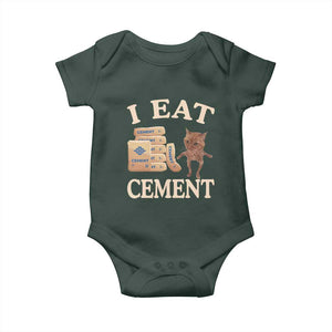 Funny Cat Meme Baby Onesie I Eat Cement TS09 Print Your Wear