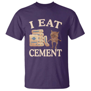 Funny Cat Meme T Shirt I Eat Cement TS09 Purple Print Your Wear