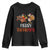 Merry Thankmas Youth Sweatshirt Santa Turkey Costume Thanksgiving Christmas TS09 Black Print Your Wear