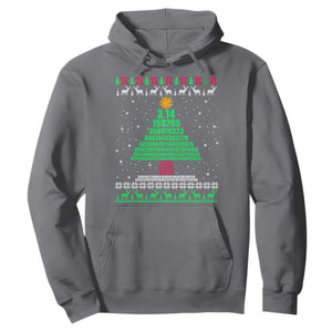 Funny Xmas Math Pi Christmas Tree Hoodie TS09 Charcoal Print Your Wear