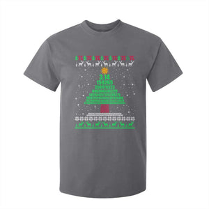 Funny Xmas Math Pi Christmas Tree T Shirt For Kid TS09 Charcoal Print Your Wear
