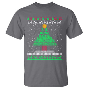 Funny Xmas Math Pi Christmas Tree T Shirt TS09 Charcoal Print Your Wear