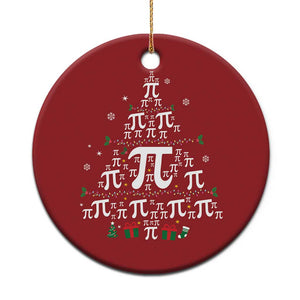 Funny Xmas Math Teacher Christmas Ornament Pi Christmas Tree TS09 Print Your Wear