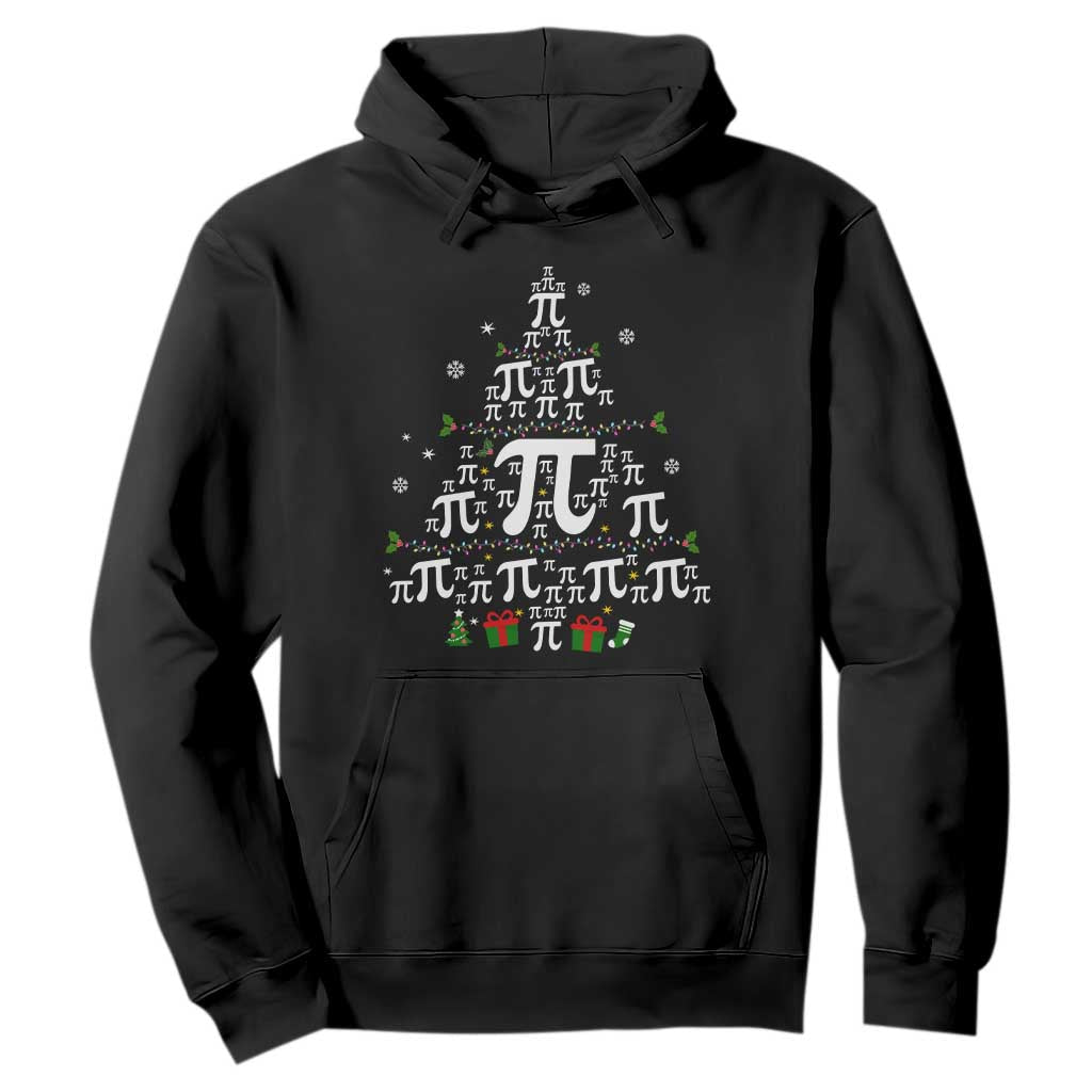 Funny Christmas Math Teacher Hoodie Pi Christmas Tree TS09 Black Print Your Wear